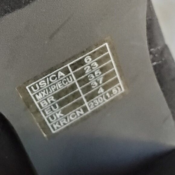 Forever 21 Black Suede Heeled Pull On Ankle Boots SZ 6 - Picture 10 of 12